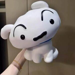 White and Black Dog Figurine